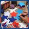 360 Pcs Red, White & Blue Paper Star Cutouts – 3.9 Inch Patriotic Die Cuts for Independence Day, 4th of July, Bulletin Boards, Classroom, Party & DIY Crafts